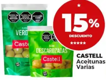 Supermayorista Vital CASTELL Aceitunas Varias oferta