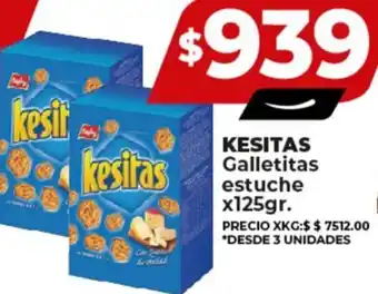 Supermayorista Vital KESITAS Galletitas estuche x125gr oferta