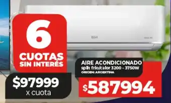 Supermayorista Vital AIRE ACONDICIONADO split frio/calor 3200 - 3750W oferta