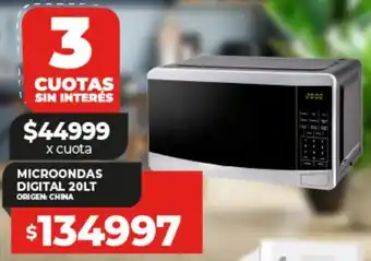 Supermayorista Vital MICROONDAS DIGITAL 20LT oferta