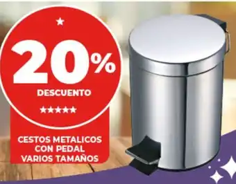 Supermayorista Vital CESTOS METALICOS CON PEDAL VARIOS TAMAÑOS oferta