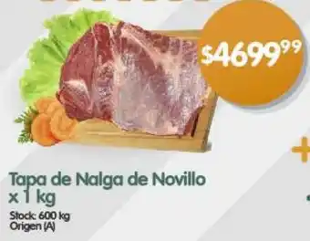 Supermercados Buenos Días Tapa de Nalga de Novillo x 1kg oferta