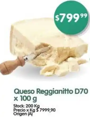 Supermercados Buenos Días Queso Reggianitto D70 x 100g oferta