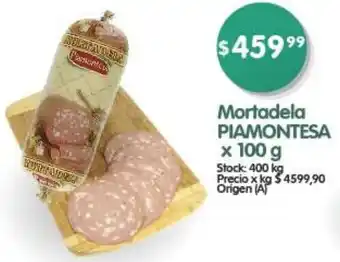 Supermercados Buenos Días Mortadela PIAMONTESA x 100g oferta