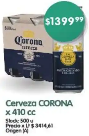 Supermercados Buenos Días Cerveza CORONA x 410cc oferta