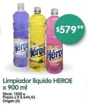 Supermercados Buenos Días Limpiador líquido HEROE x 900 ml oferta