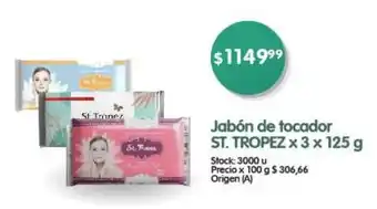 Supermercados Buenos Días Jabón de tocador ST.TROPEZ x 3 x 125 g oferta