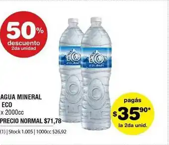 Atomo Conviene Agua Mineral Eco x 2000cc oferta