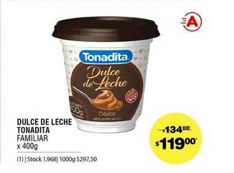 Atomo Conviene Dulce De Leche Tonadita Familiar x 400g oferta