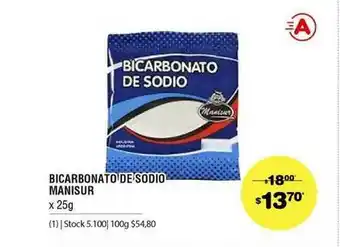 Atomo Conviene Bicarbonato De Sodio Manisur x 25g oferta