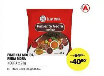 Atomo Conviene Pimenta Molida Reina Mora Negra x 25g oferta