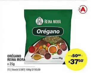 Atomo Conviene Orégano Reina Mora x 25g oferta