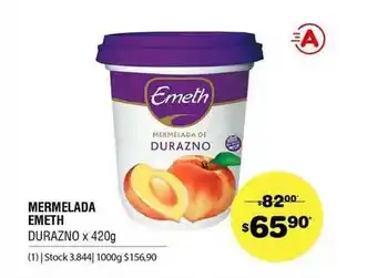 Atomo Conviene Mermelada Ameth Durazno x 420g oferta