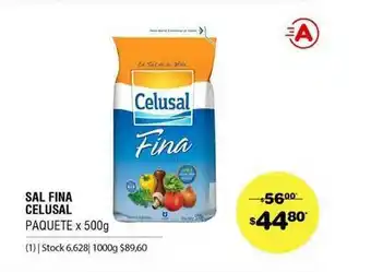 Atomo Conviene Sal Fina Celusal Paquete x 500gr oferta