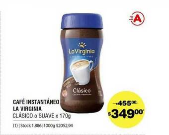 Atomo Conviene Café Instantáneo La Virginia x 170g oferta