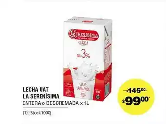 Atomo Conviene Lecha Uat La Serenísima x 1l oferta