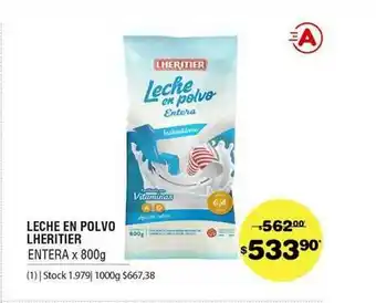 Atomo Conviene Leche En Polvo Lheritier x 800g oferta