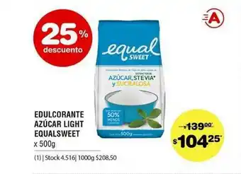 Edulcorante Azúcar Light Equalsweet x 500g