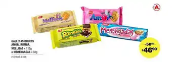 Atomo Conviene Galletas Dulces Amor Rumba Mellizas O Merengadas x 112g oferta