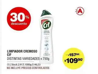 Atomo Conviene Limpiador Cremoso Cif x 750g oferta