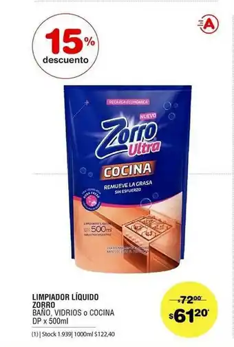 Atomo Conviene Limpiador Líquido Zorro x 500ml oferta