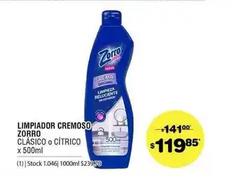 Atomo Conviene Limpiador Cremoso Zorro Clàssico O Cítrico x 500ml oferta