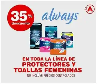 Atomo Conviene En Toda La Línea De Protectores Y Toallas Femeninas 35% De Descuento oferta