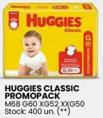 Changomas HUGGIES CLASSIC PROMOPACK M68 G60 XG52 XXG50 oferta
