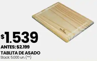 Changomas TABLITA DE ASADO oferta