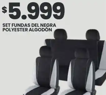 Changomas SET FUNDAS DEL NEGRA POLYESTER ALGODÓN oferta