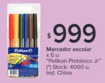 Carrefour Marcador escolar x 6u oferta