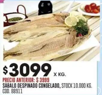 Coto SABALO DESPINADO CONGELADO oferta