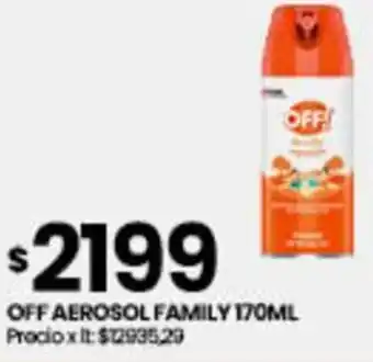 Punto Mayorista OFF AEROSOL FAMILY 170ML oferta