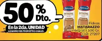 Diarco Fideos MATARAZZO Integral x 500gr oferta