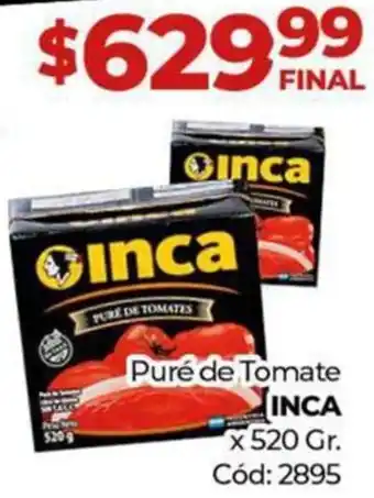 Diarco Puré de Tomate INCA x 520gr oferta
