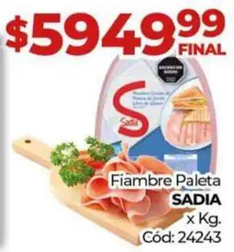 Diarco Fiambre Paleta SADIA x kg oferta