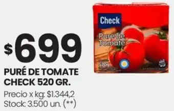 Changomas PURÉ DE TOMATE CHECK 520GR oferta