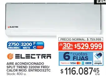 Carrefour AIRE ACONDICIONADO SPLIT TREND 3200W FRÍO/ CALOR MOD. ENTRDO32TC oferta