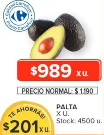 Carrefour PALTA X U oferta