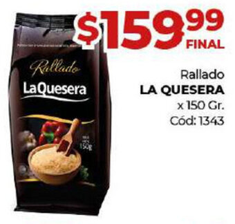 Diarco La Quesera Rallado x 150gr oferta