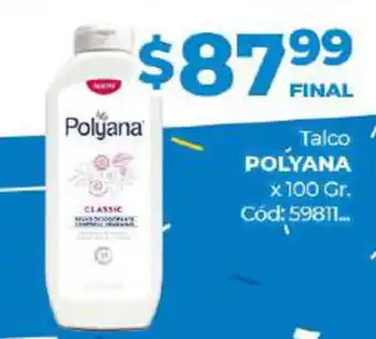 Diarco Polyana Talco x 100gr oferta