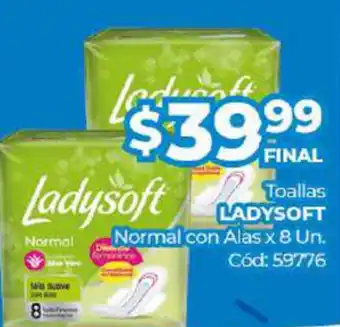 Diarco LadySoft Toallas Normal con Alas x 8un oferta