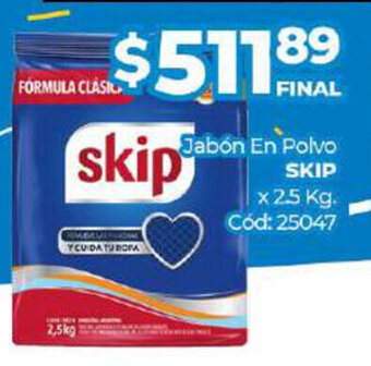 Diarco Skip Jabón En Polvo x 2.5kg oferta