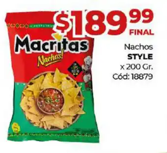Diarco Style Nachos x 200gr oferta