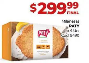 Diarco Paty Milanesas x 4un oferta