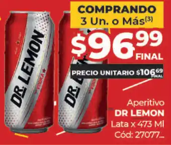 Diarco Dr. Lemon Aperitivo Lata x 473ml oferta