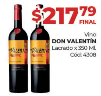 Diarco Don Valentin Vino Lacrado x 350ml oferta