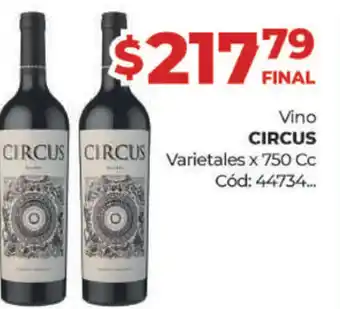 Diarco Circus Vino Varietales x 750cc oferta