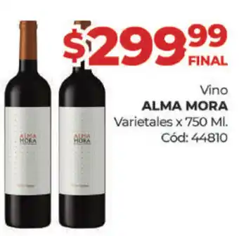 Diarco Alma Mora Vino Varietales x 750ml oferta