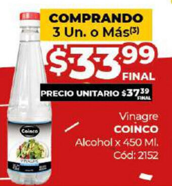 Diarco Coinco Vinagre Alcohol x 450ml oferta